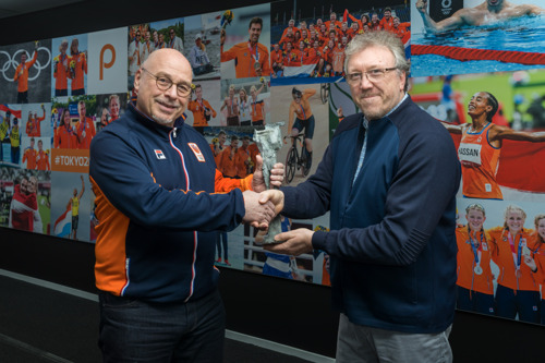 VUB awards Fellowship to Maurits Hendriks, technical director of elite sport for NOC*NSF
