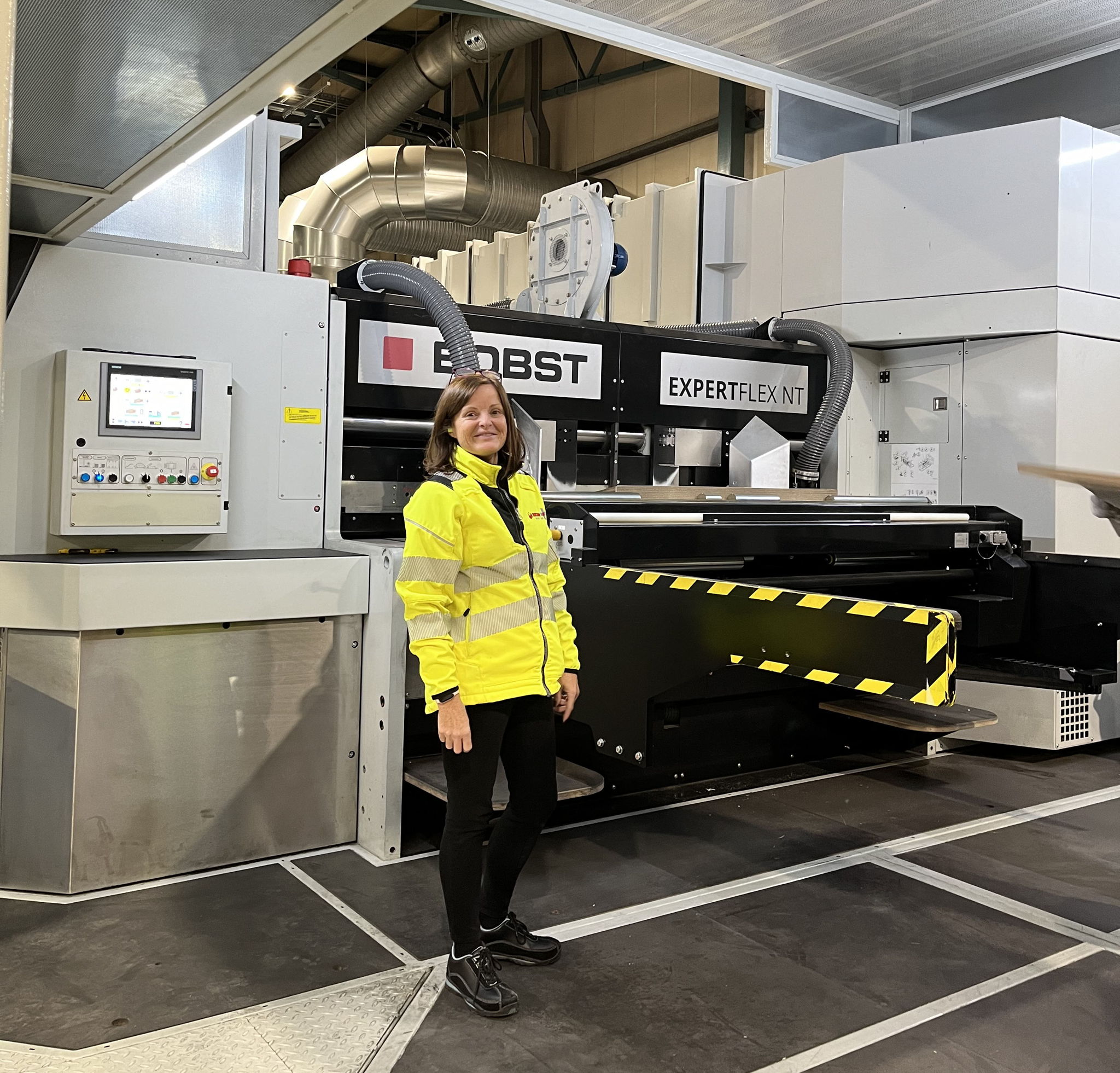 Jennifer Riddell, Managing Director with their recent investment BOBST EXPERTFLEX NT