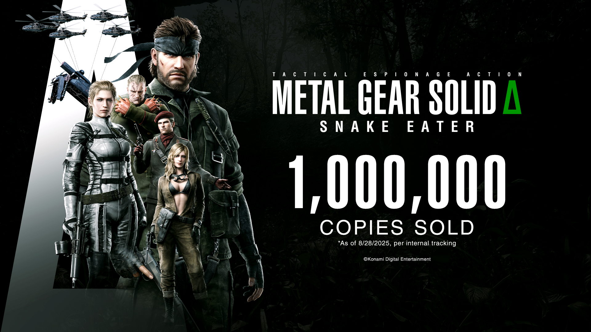 METAL GEAR SOLID Δ: SNAKE EATER dépasse la barre du million d’unités vendues à travers le monde