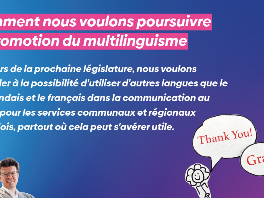 Comment nous voulons poursuivre la promotion du multilinguisme