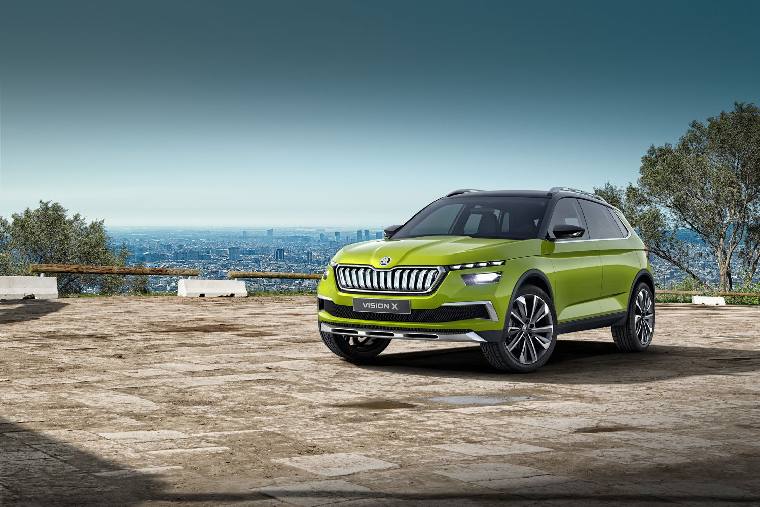 The VISION X crossover concept car is the highlight of the Festival section of the Future Port Prague. The design study is the first hybrid in ŠKODA history to combine CNG, petrol and electric drive.