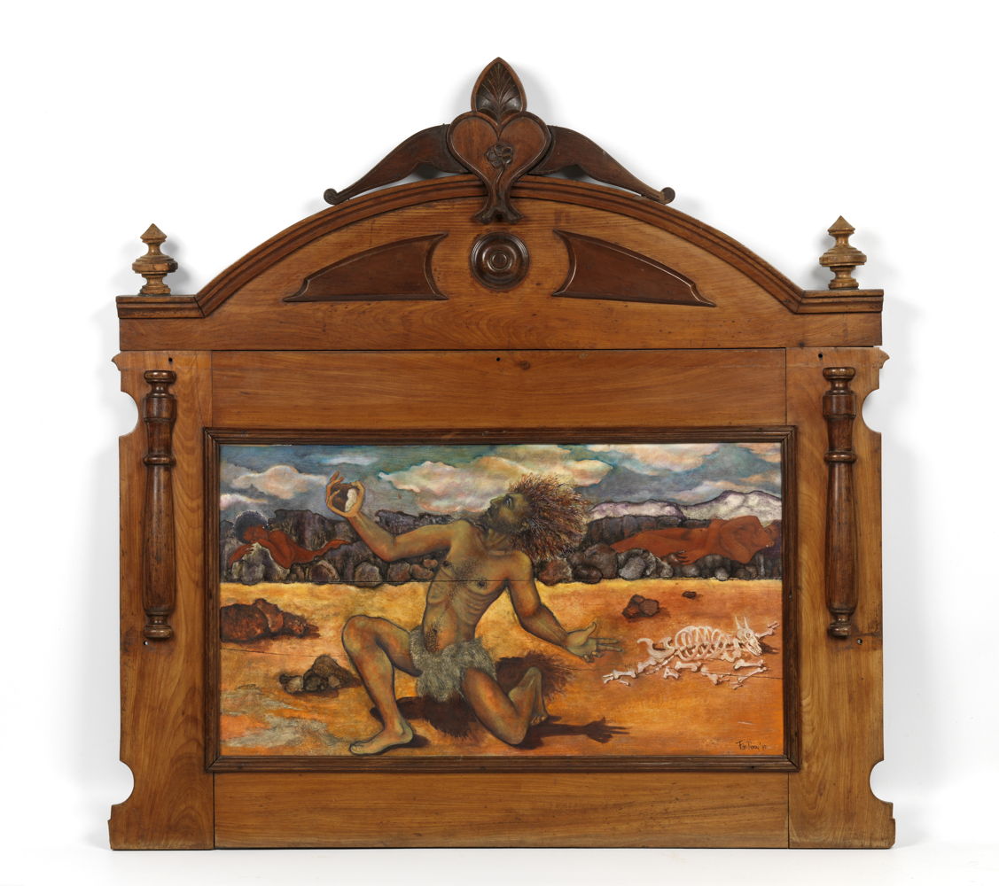 Felix De Rooy, 'Temptation Of St  Anthony', 1975, olieverf op hout, collectie Stedelijk Museum Schiedam