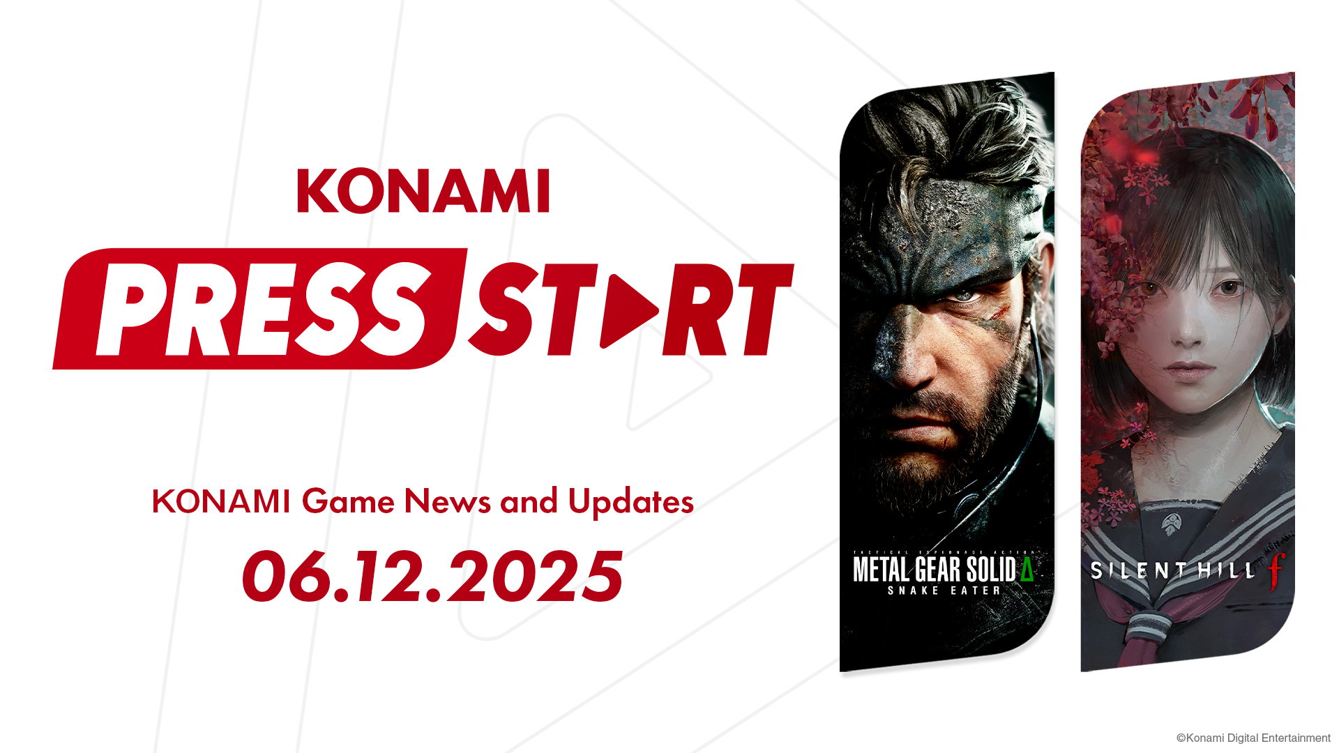 La présentation KONAMI PRESS START donne la parole aux développeurs, offre un premier aperçu des modes de jeux de METAL GEAR SOLID Δ: SNAKE EATER et donne des nouvelles de la franchise SILENT HILL