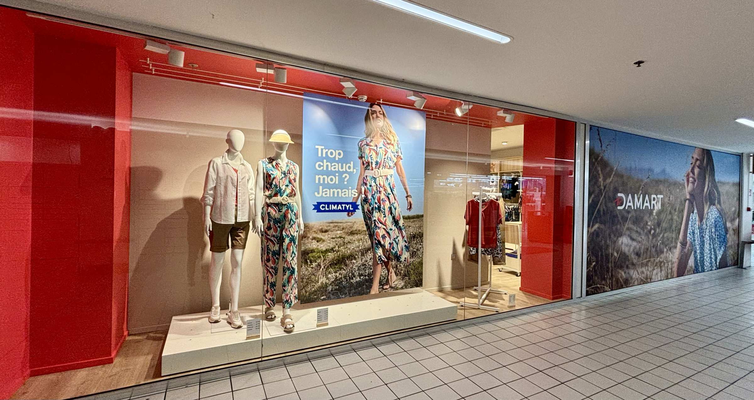 Damart réouvre ses portes au Cora Shopping La Louvière - un magasin plus grand avec plus de confort pour les clients 