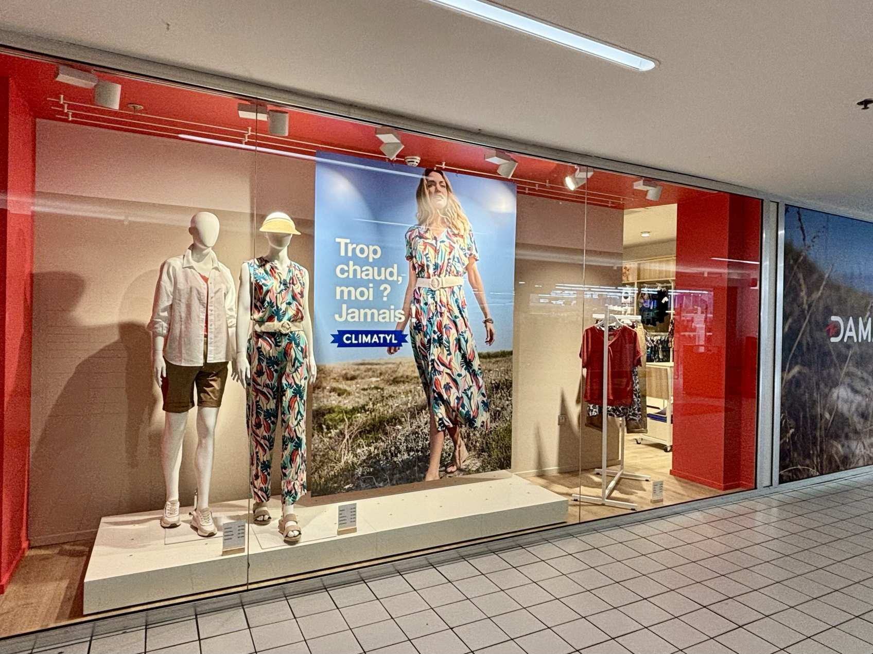 Damart réouvre ses portes au Cora Shopping La Louvière - un magasin plus grand avec plus de confort pour les clients 