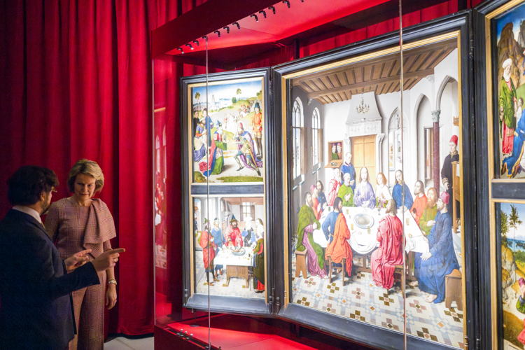 ‘Triptiek met het Laatste Avondmaal’, Dieric Bouts, 1464-1468, M Leuven / Sint-Pieterskerk, foto: © Jasper Jacobs voor M Leuven ‘Triptiek met het Laatste Avondmaal’, Dieric Bouts, 1464-1468, M Leuven / Sint-Pieterskerk, foto: © Jasper Jacobs voor M Leuven