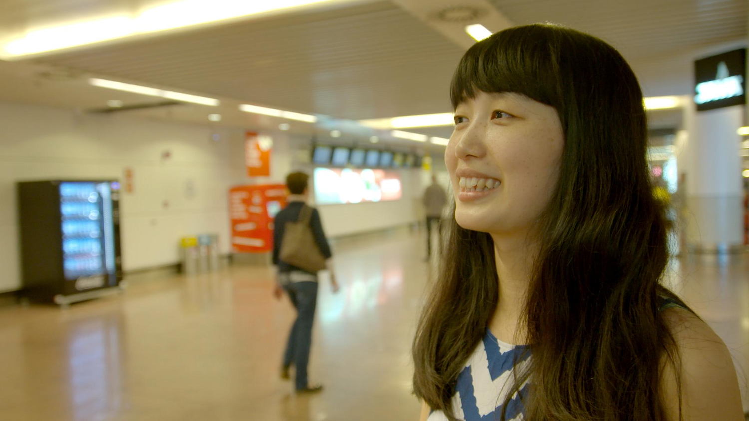 Chinese studente en blogster Zhao Dandan op stap in Antwerpen