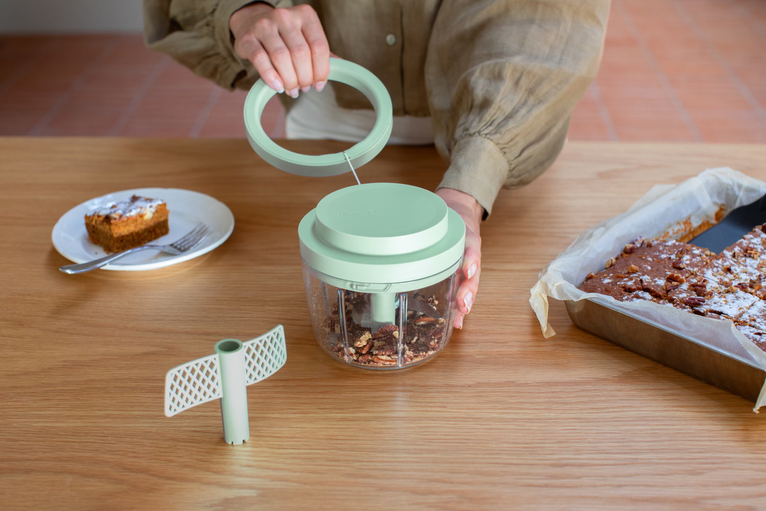 Tasty+ Manual Food Chopper - Jade Green - 8710755145445 Brabantia_6_NR-40932