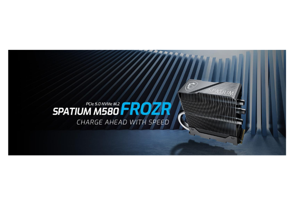 Jetzt im Handel: MSIs SPATIUM M580 FROZR SSD setzt neue Geschwindigkeitsmaßstäbe
