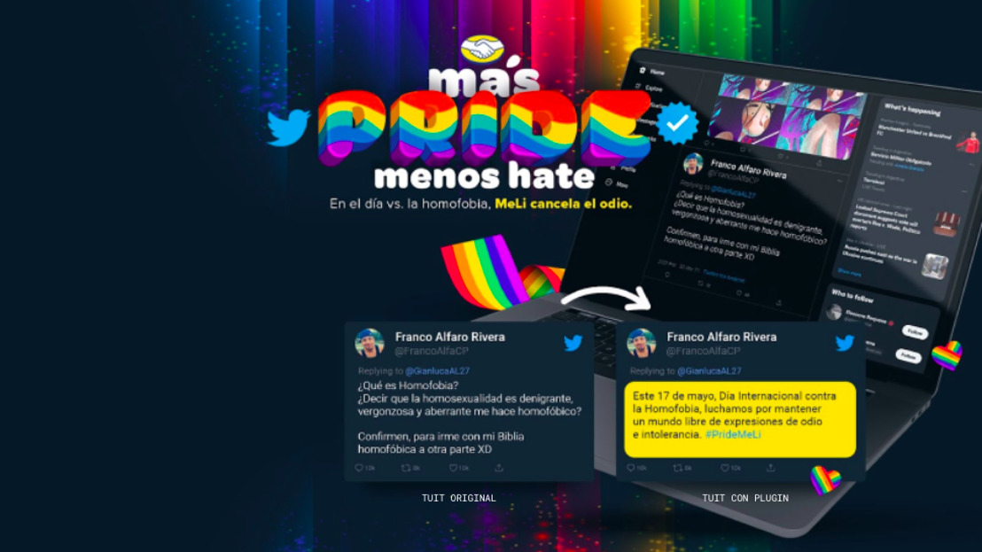 Más Pride, menos Hate: Mercado Libre crea herramienta para sustituir mensajes de odio en redes sociales