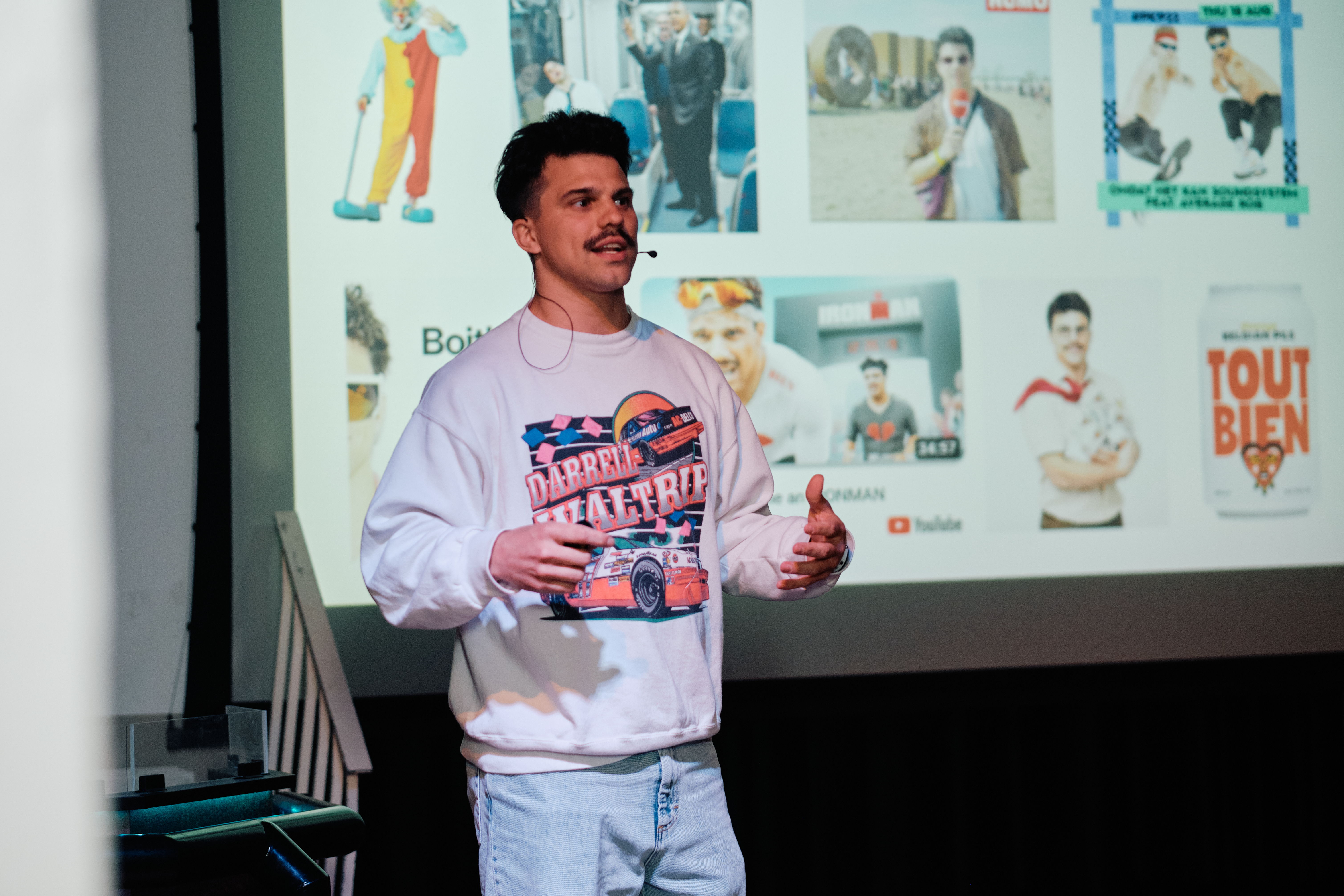 Average Rob deelde zijn verhaal voor 150 jonge ondernemers van Jong Voka in De Hoorn