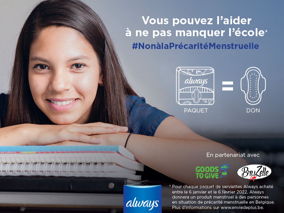 Plus de 25.000 jeunes Belges déclarent avoir déjà manqué les cours pendant leurs règles faute de moyens pour s’acheter des protections menstruelles