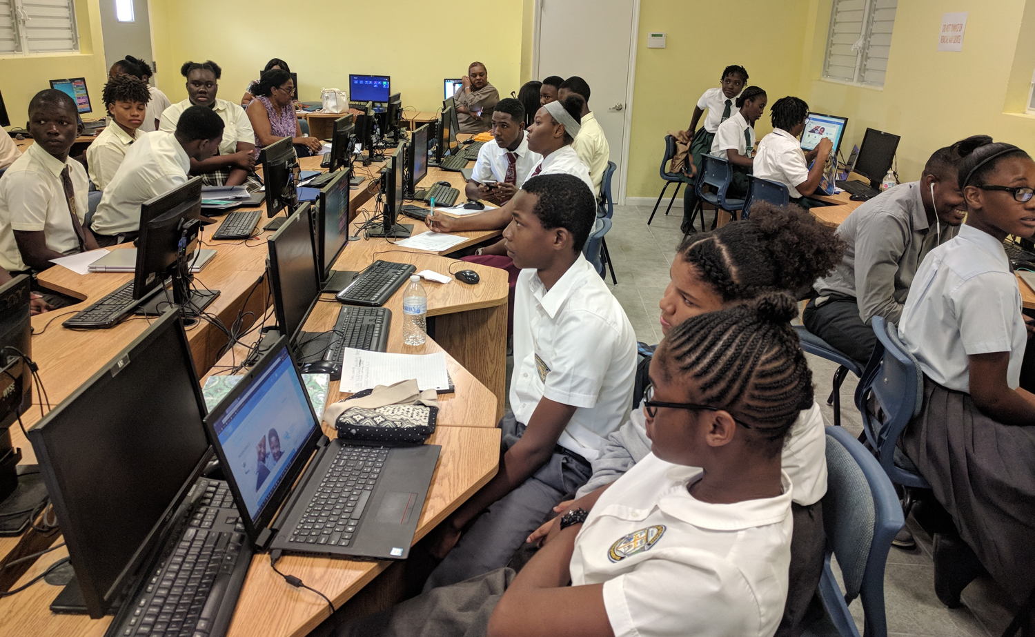 Select secondary school students participate in Turks and Caicos Islands' Training.