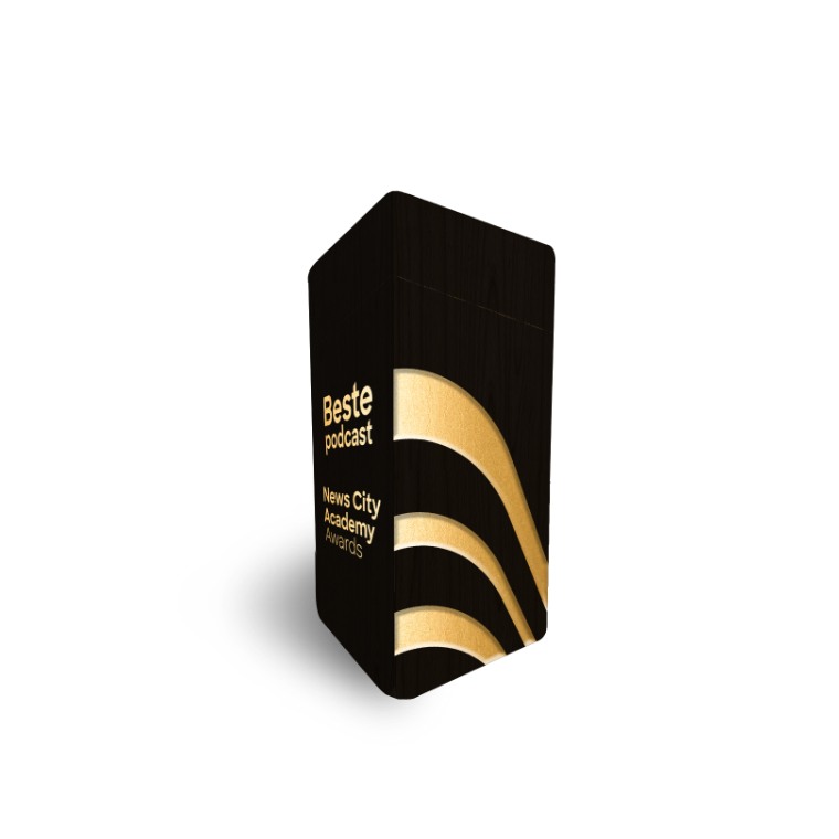Eén van de News City Academy Awards die wordt uitgereikt op 6 oktober 2022