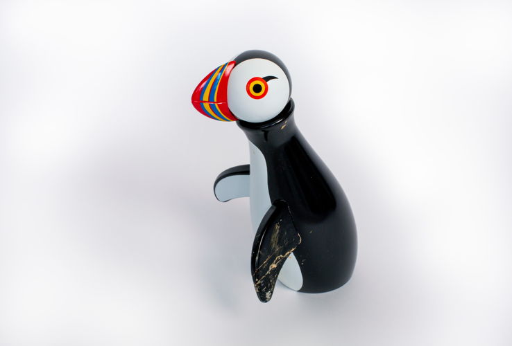 Puffin (Graham Secrets) – broken and repaired, part of R for Repair 2022. Imagery by Zuketa Film Production
