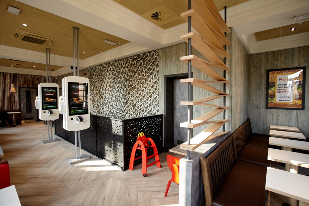 Het nieuwe McDonald's restaurant op de Bondgenotenlaan in Leuven
