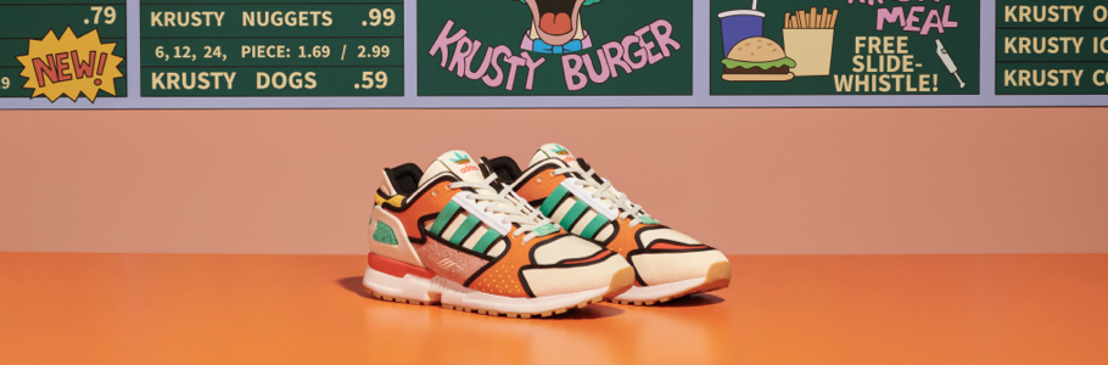 adidas Originals y The Simpsons presentan ZX 1000 C Krusty Burger- K de Krusty Burger -