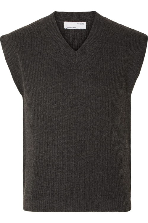 Juttu_FW23_Selected_Sweat SEL Slhronn Relaxed Knit Vest B_JUTTU_€69,99 Juttu_FW23_Selected_Sweat SEL Slhronn Relaxed Knit Vest B_JUTTU_€69,99