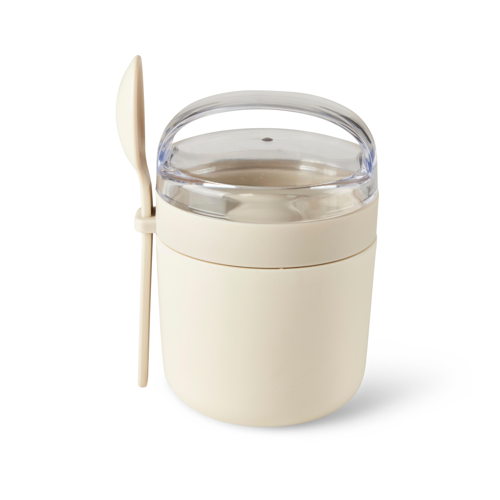 FRESHMOOD BREAKFAST POT WHITE_Ø9cmx13cmH_Polypropyleen_€7,95