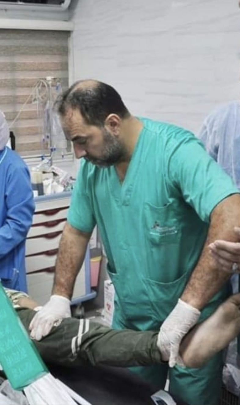 El Dr. Obeid en el Hospital Al Shifa (Gaza), en una fotografía de noviembre de 2023. MSF