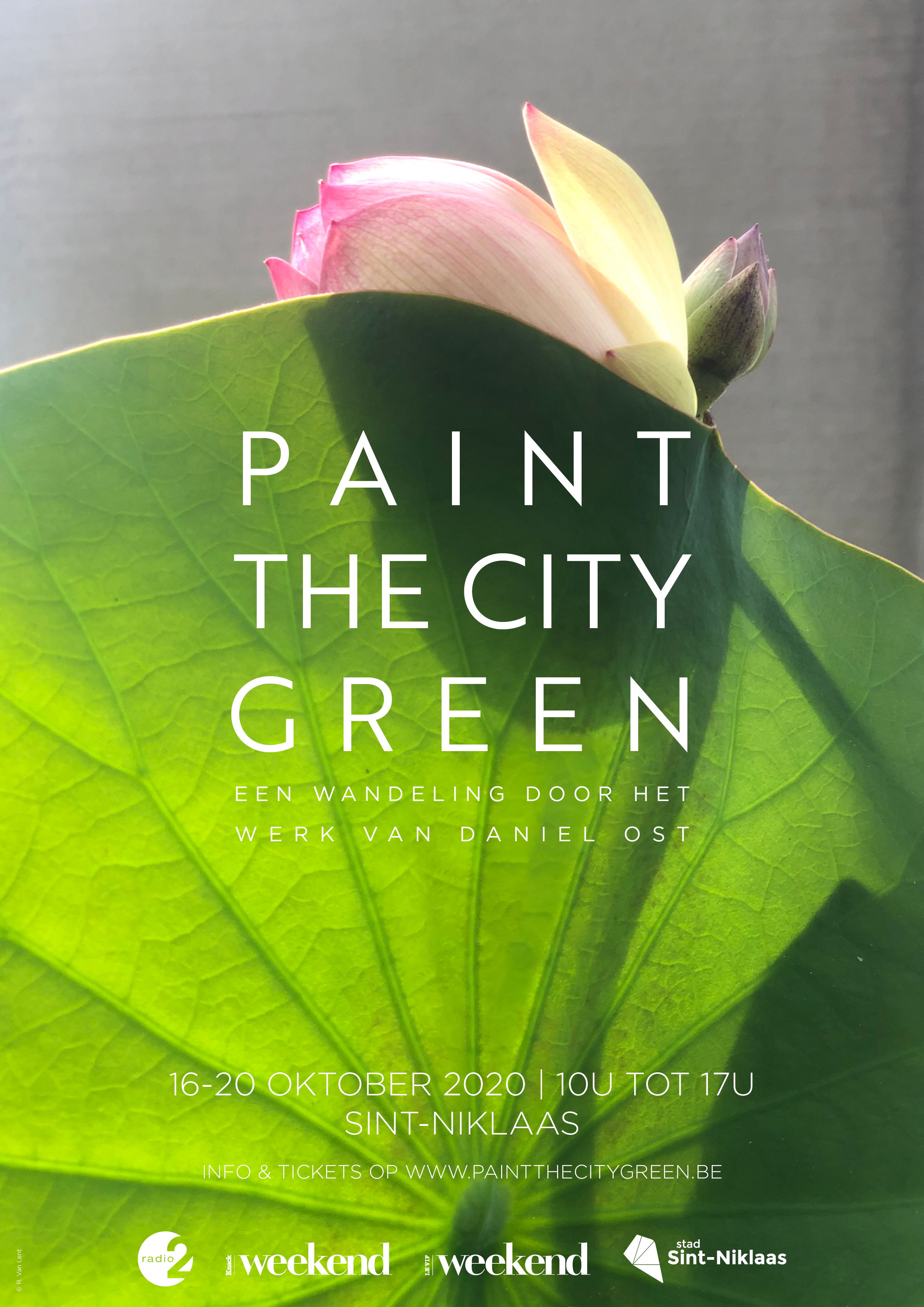 Persbericht: Expositie Daniel Ost ‘Paint the City Green’ wordt verplaatst naar het najaar