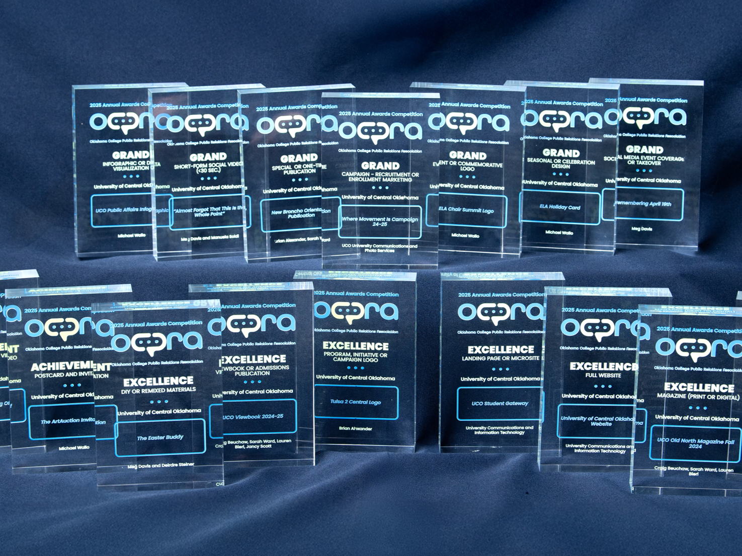 UCO Communications Team Wins 17 Awards at OCPRA