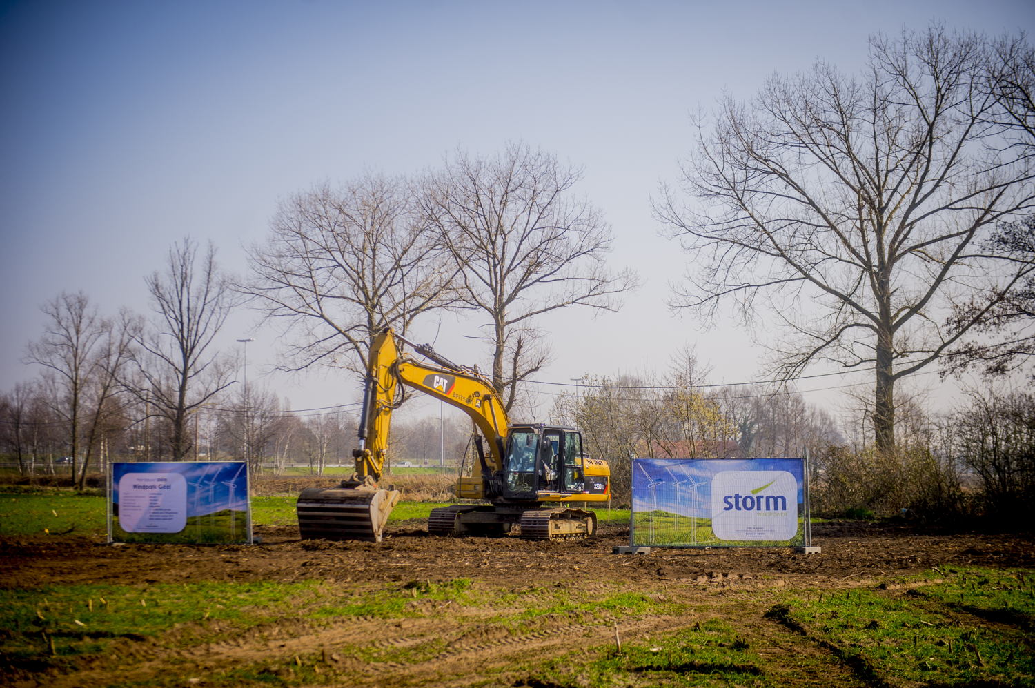 Eerste spadesteek Storm-windpark Geel