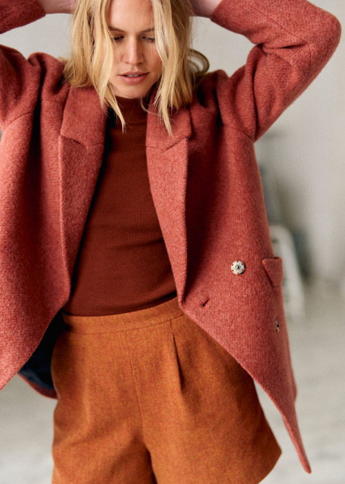 Sézane - Manteau ANDREW Sienne - 280€