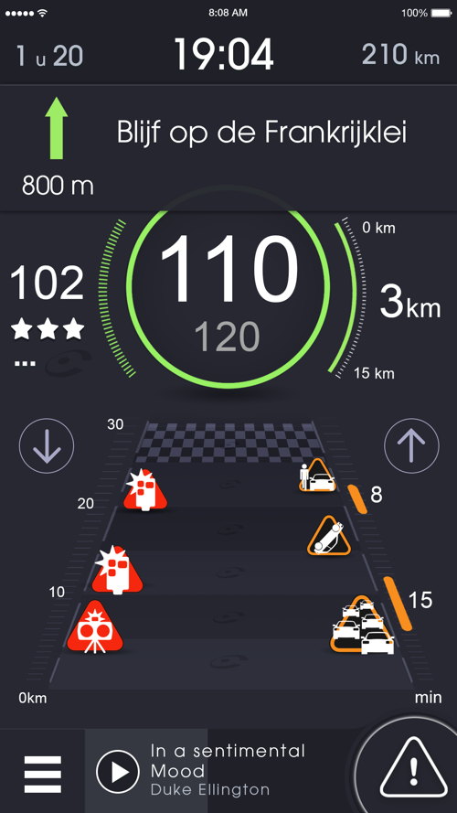 iCoyote V10 scherm 
