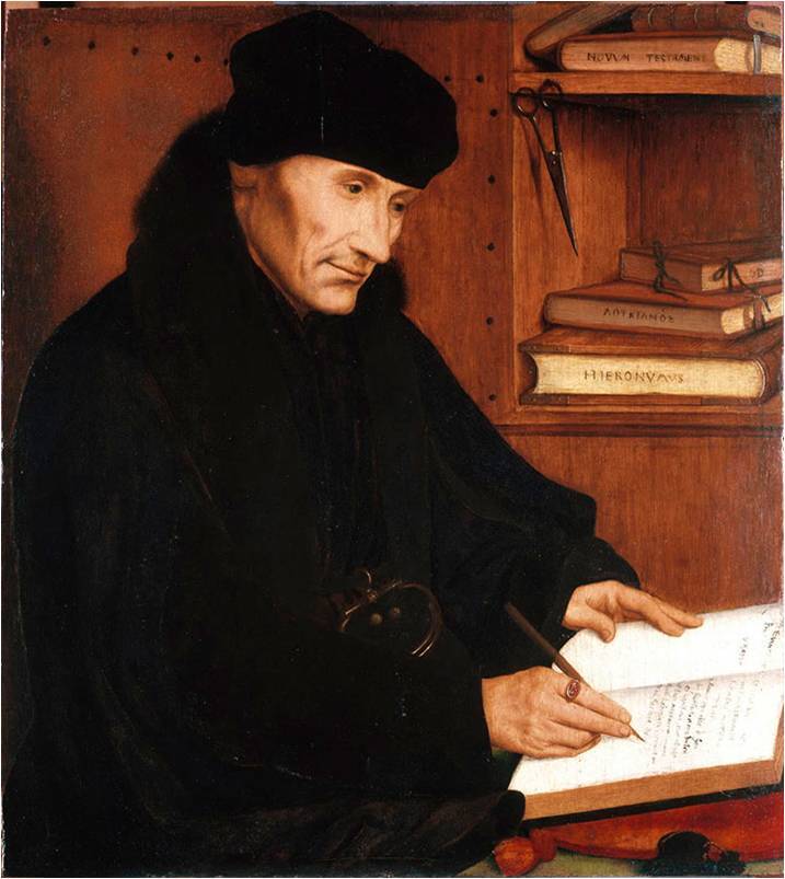 À la recherche d’Utopia © Quinten Massys, Portrait of Erasmus of Rotterdam, 1517, Palazzo Barberini, Rome