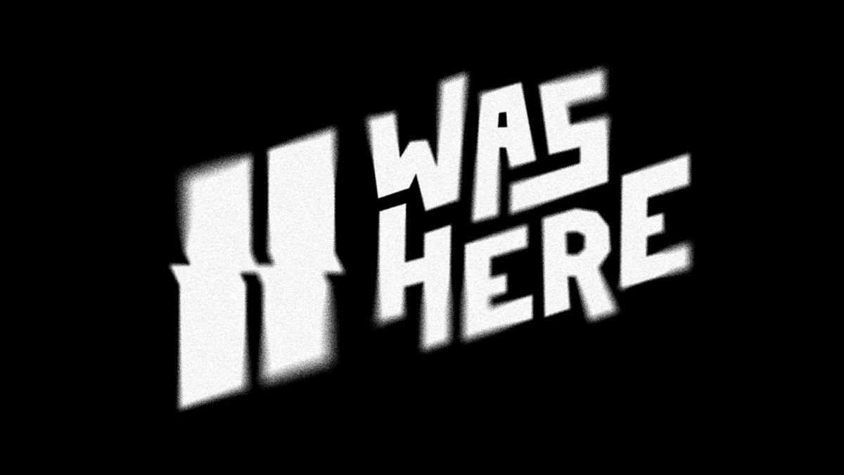 'H Was Here'-sticker die blijft plakken bij de klant