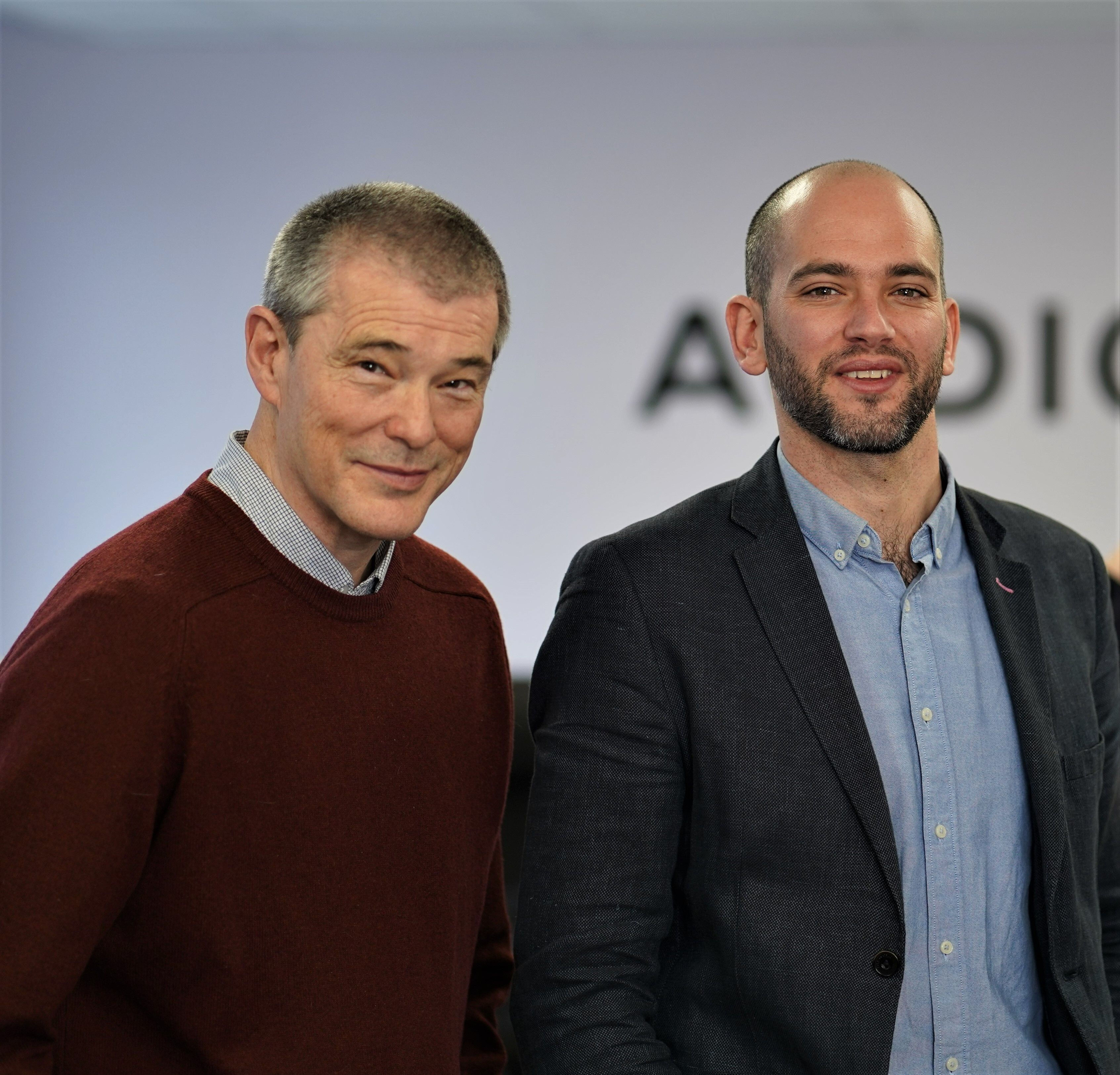 Audioscenic CEO David Monteith and CTO Marcos Simón