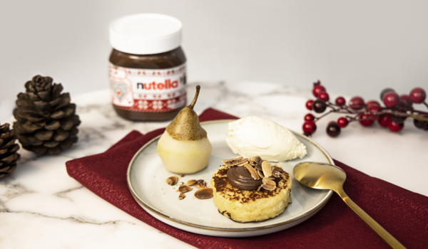 Wim Ballieu & Nutella® creëren samen het ideale dessert voor de eindejaarsfeesten.