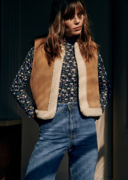 Sézane - Veste AYA beige ecru - 450€