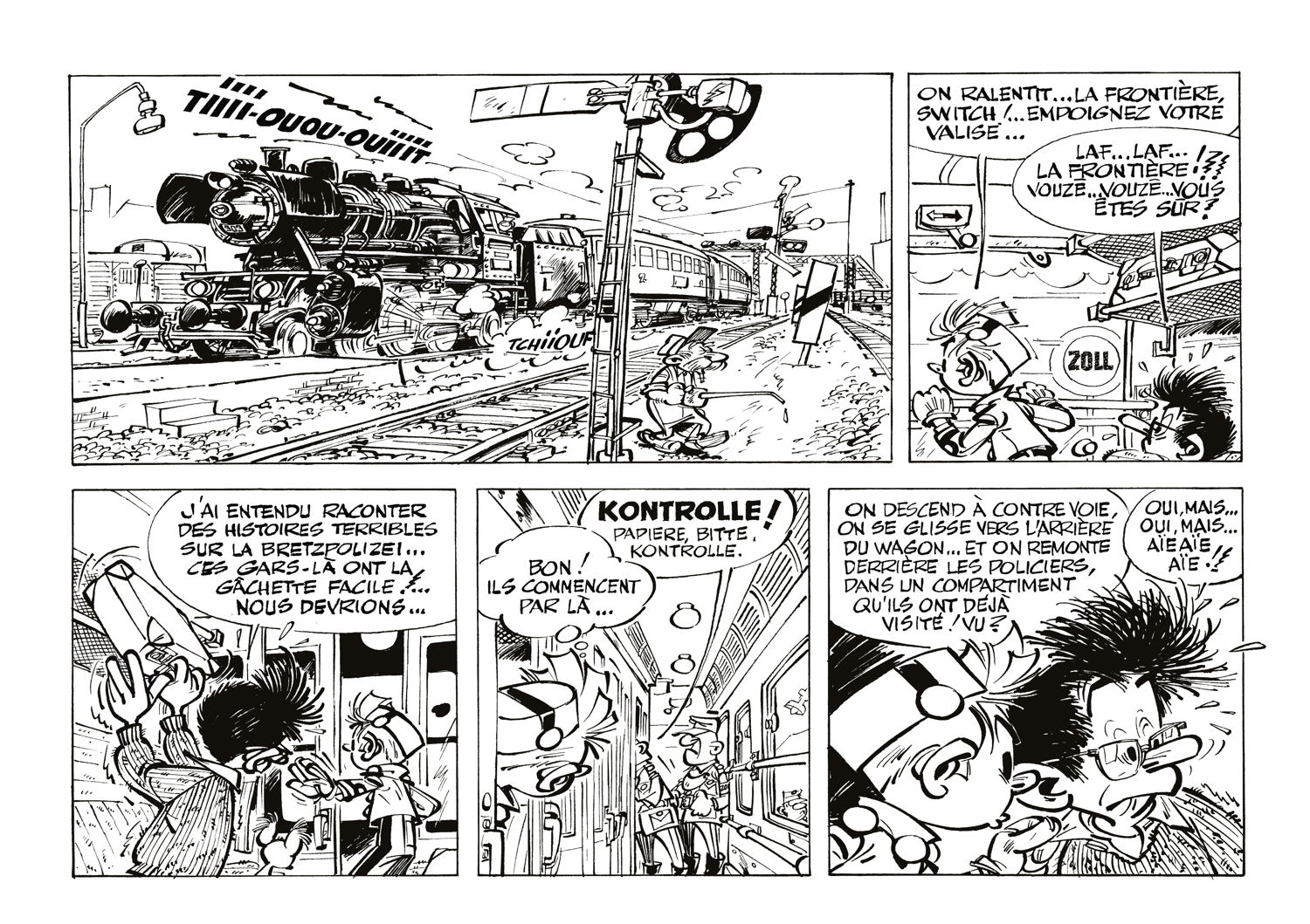 André Franquin. QRN sur Bretzelburg (1e partie), pl.17. 1961 - © Coll. Franquin et Co S.A. 