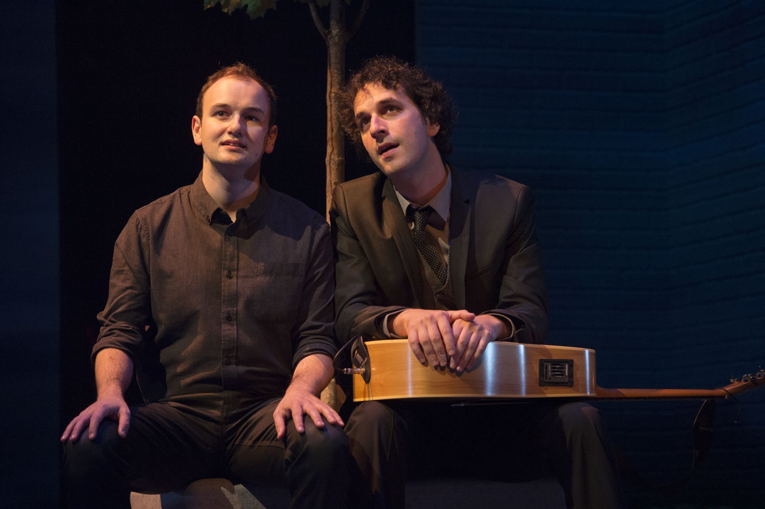 Anton Lipovetsky  and Jonathan Gould in I Think I’m Fallin’ - The Songs of Joni Mitchell created by Michael Shamata and Tobin Stokes / Photos by David Cooper