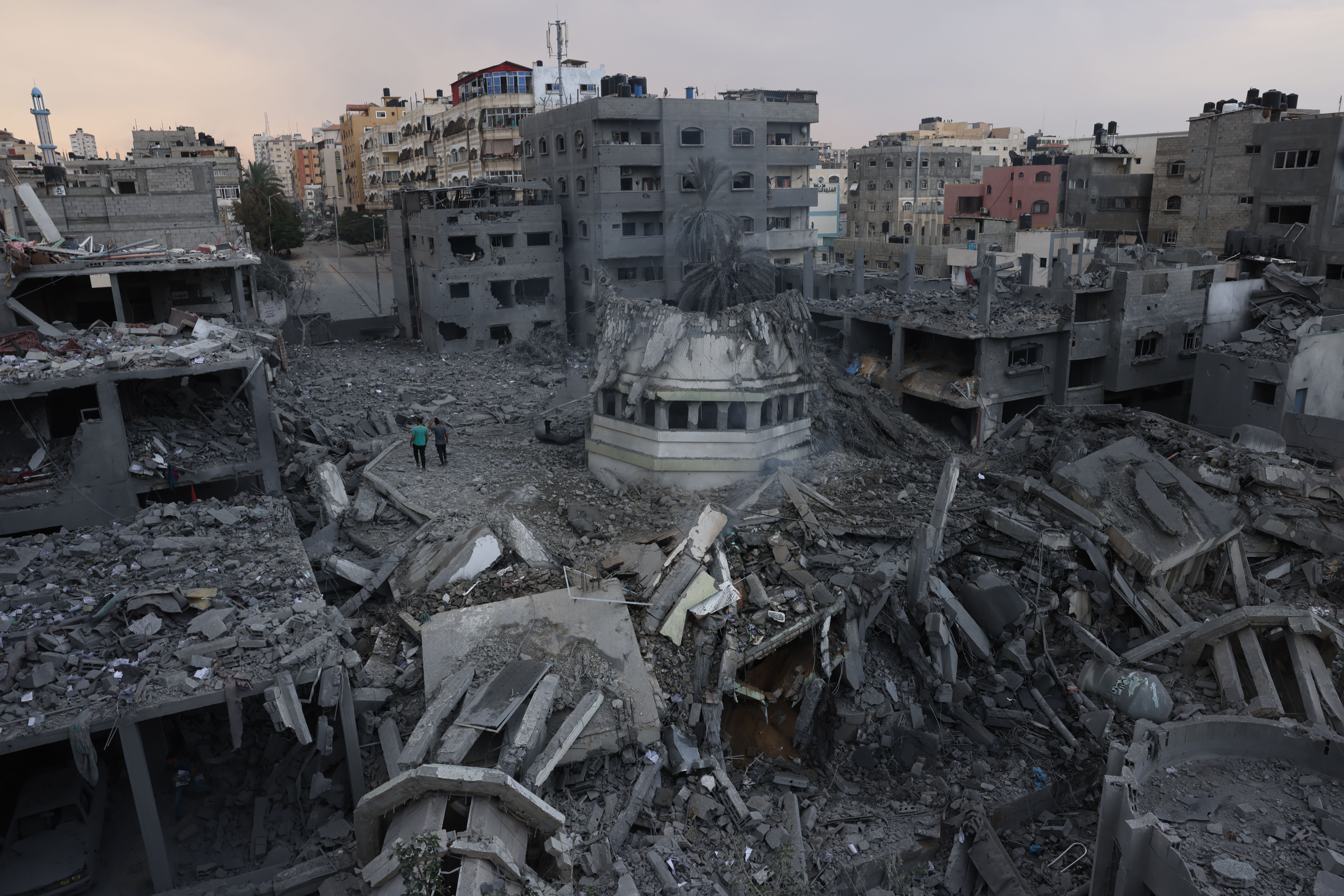 Destrucción en Gaza. © Mohammed Abed ​ ​