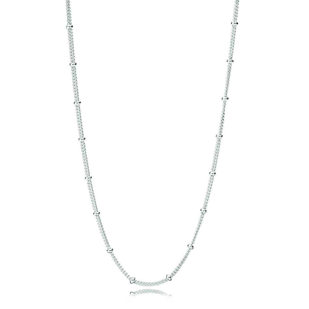 Silver Beaded Necklace