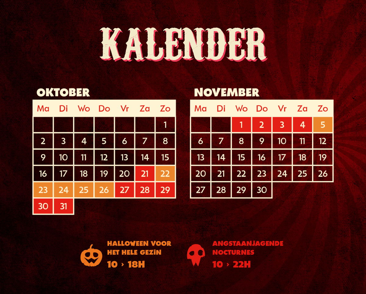 Kalender Halloween 2023