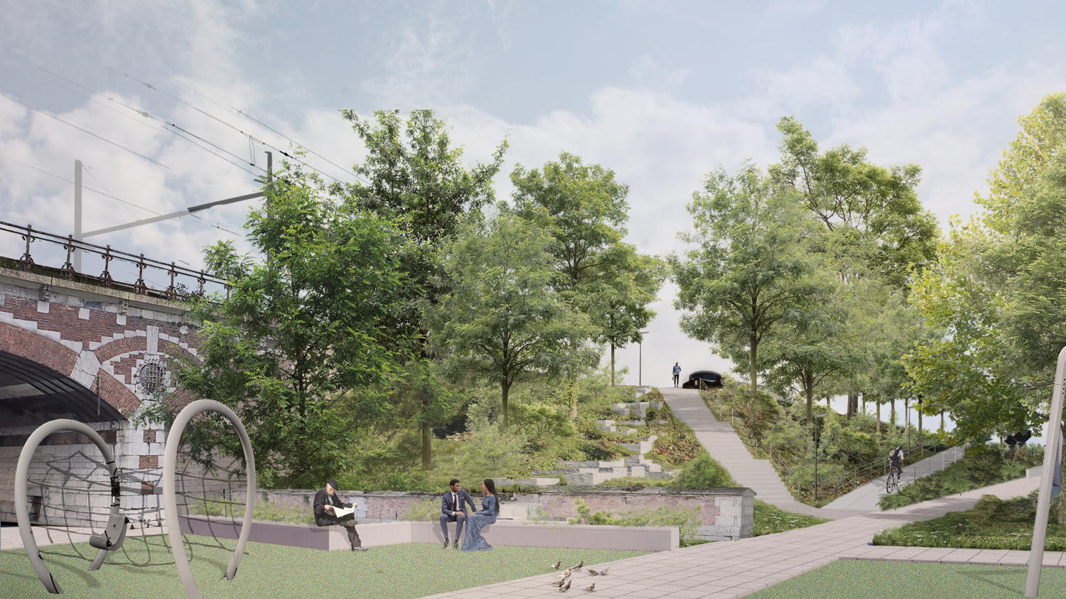 Luitenant Naeyaertplein - © Team Spoorpark STRAMIEN cv i.s.m. ZUS en RE-ST bvba