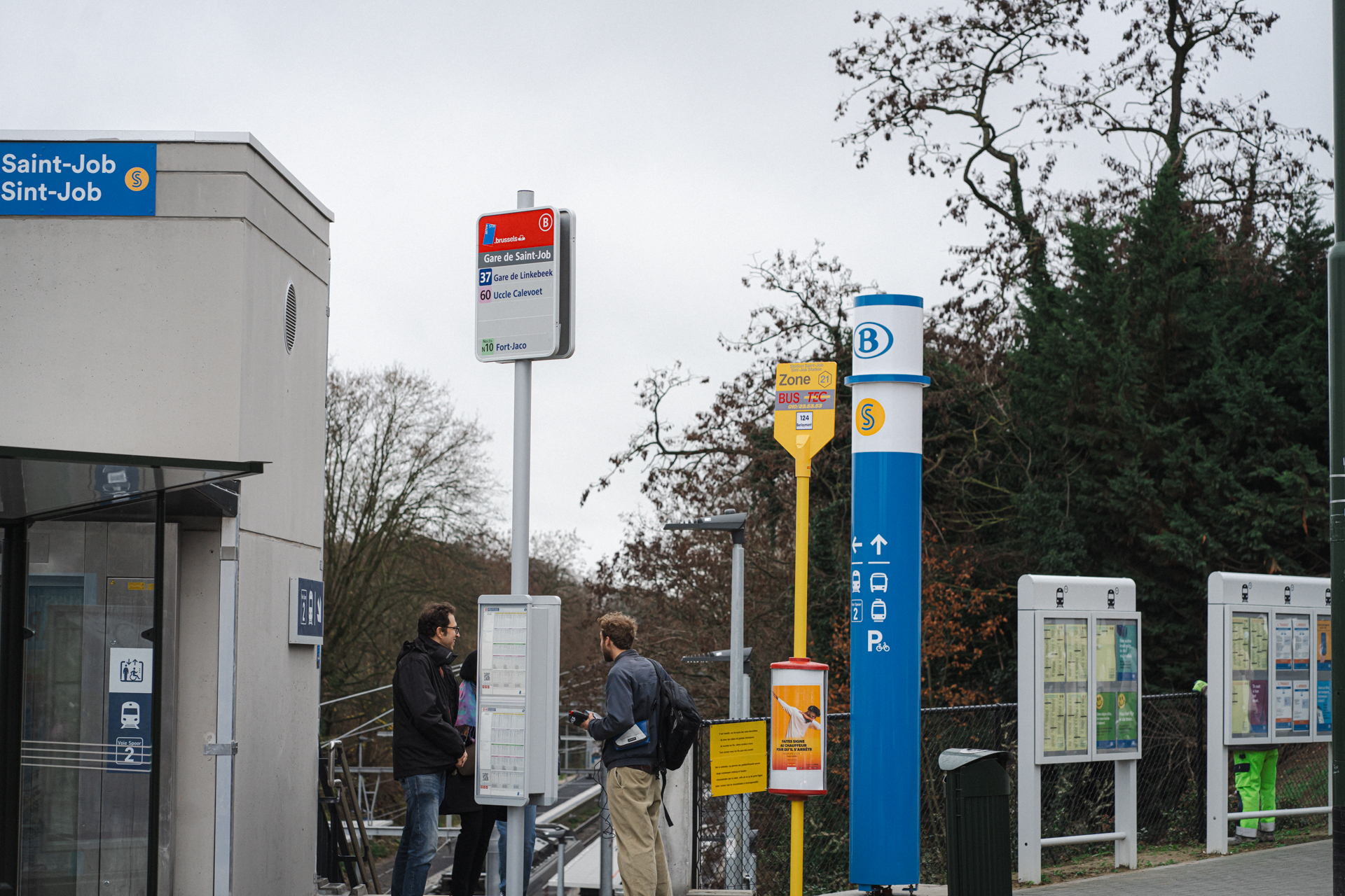 Inauguration du nouveau pont intermodal de la gare de Saint-Job à Uccle