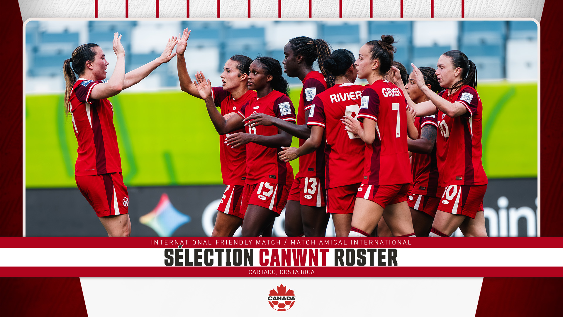 CANWNT 26-player roster revealed for June camp in Costa Rica