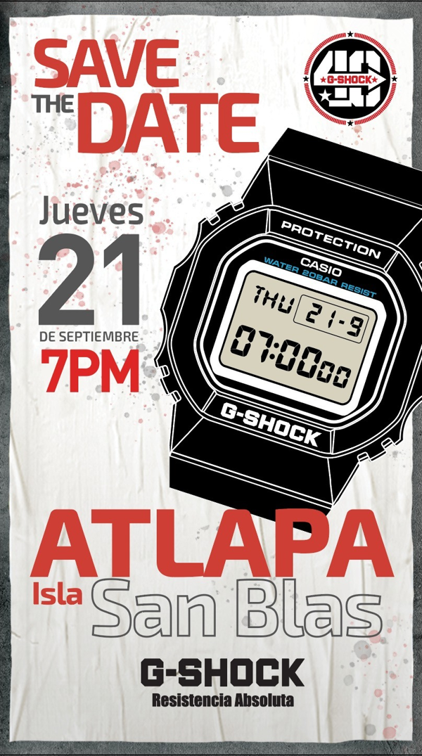 Save the Date: ¡Celebra con nosotros el 40º aniversario de G-SHOCK en Panamá el próximo 21 de septiembre!