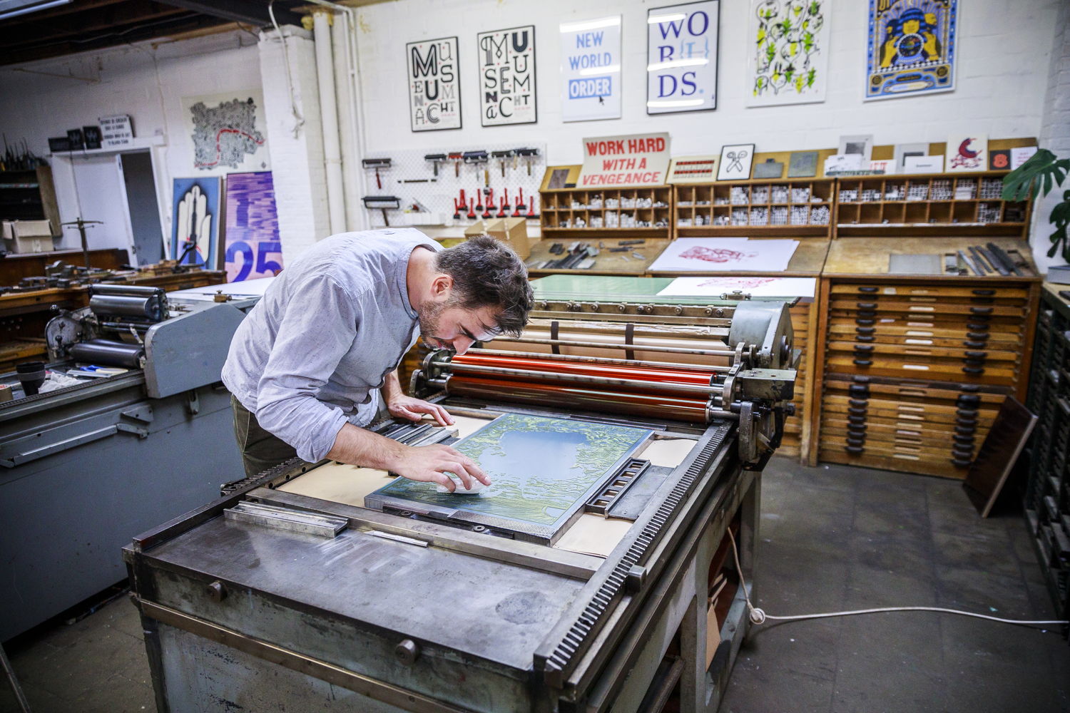 The Print Project | Achter de schermen: in het drukkersatelier van Supercollect. Foto: Victoriano Moreno