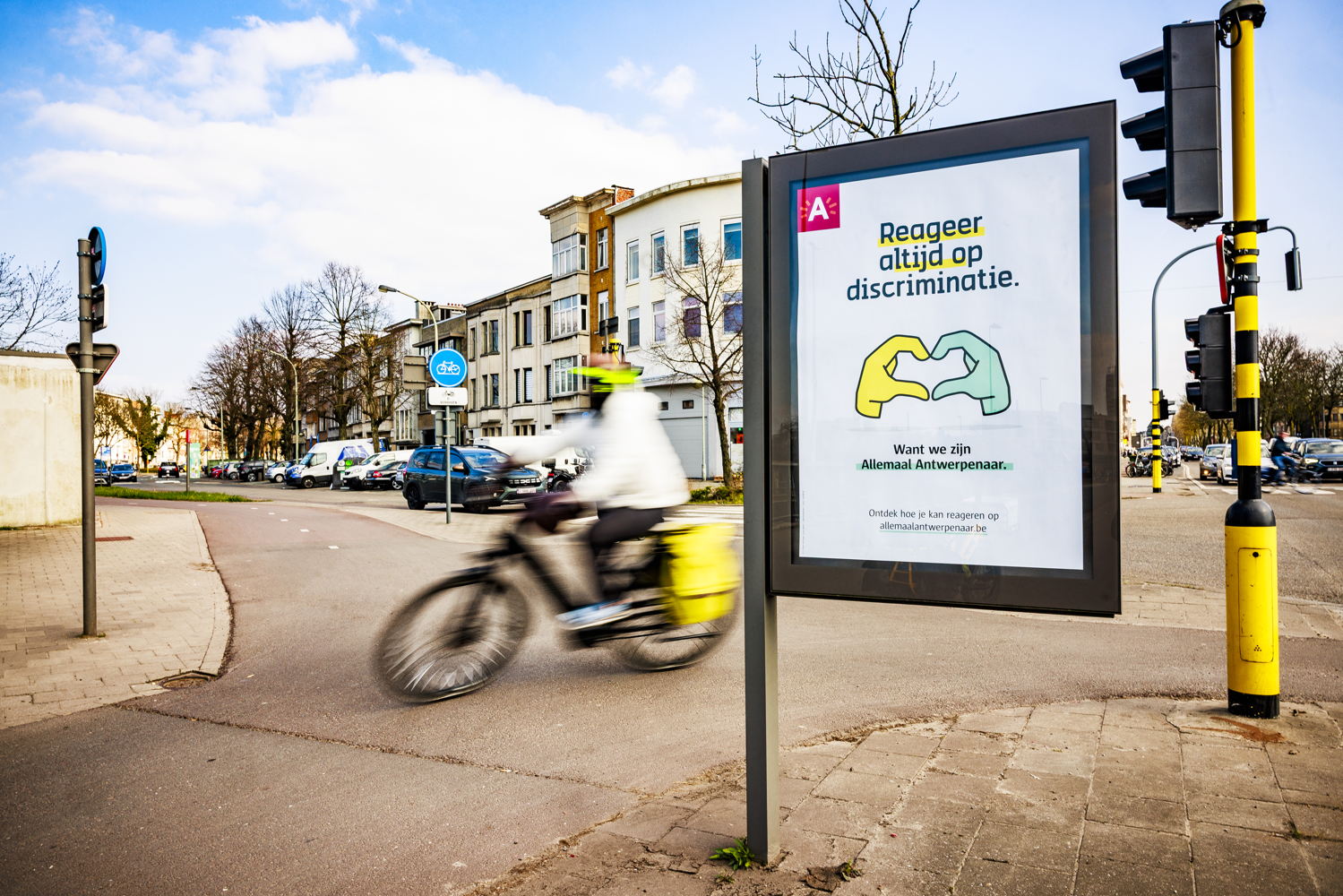 Allemaal Antwerpenaar kruispunt (c) Victoriano Moreno