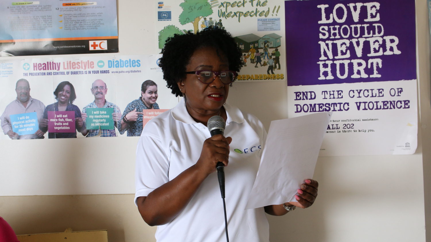 Sensitization campaign in Anse La Raye on World Tuberculosis Day - Lynette Hardy, Monitoring and Evaluation Officer, HIV/TB Elimination Project