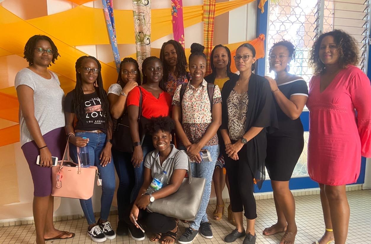 Students from Saint Vincent and the Grenadines, Saint Lucia, the Commonwealth of Dominica and Saint Kitts and Nevis participating in the immersion programme in Martinique