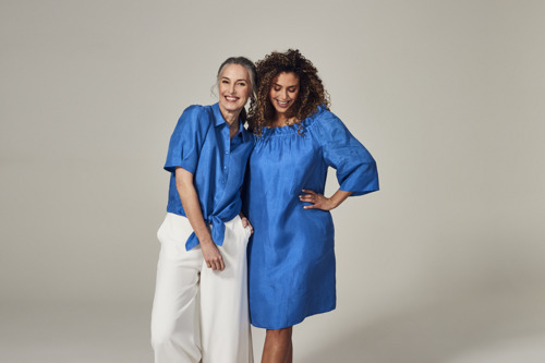 Mayerline SS23 | Zero waste blouse & dress in taffeta | Campaign images and packshots