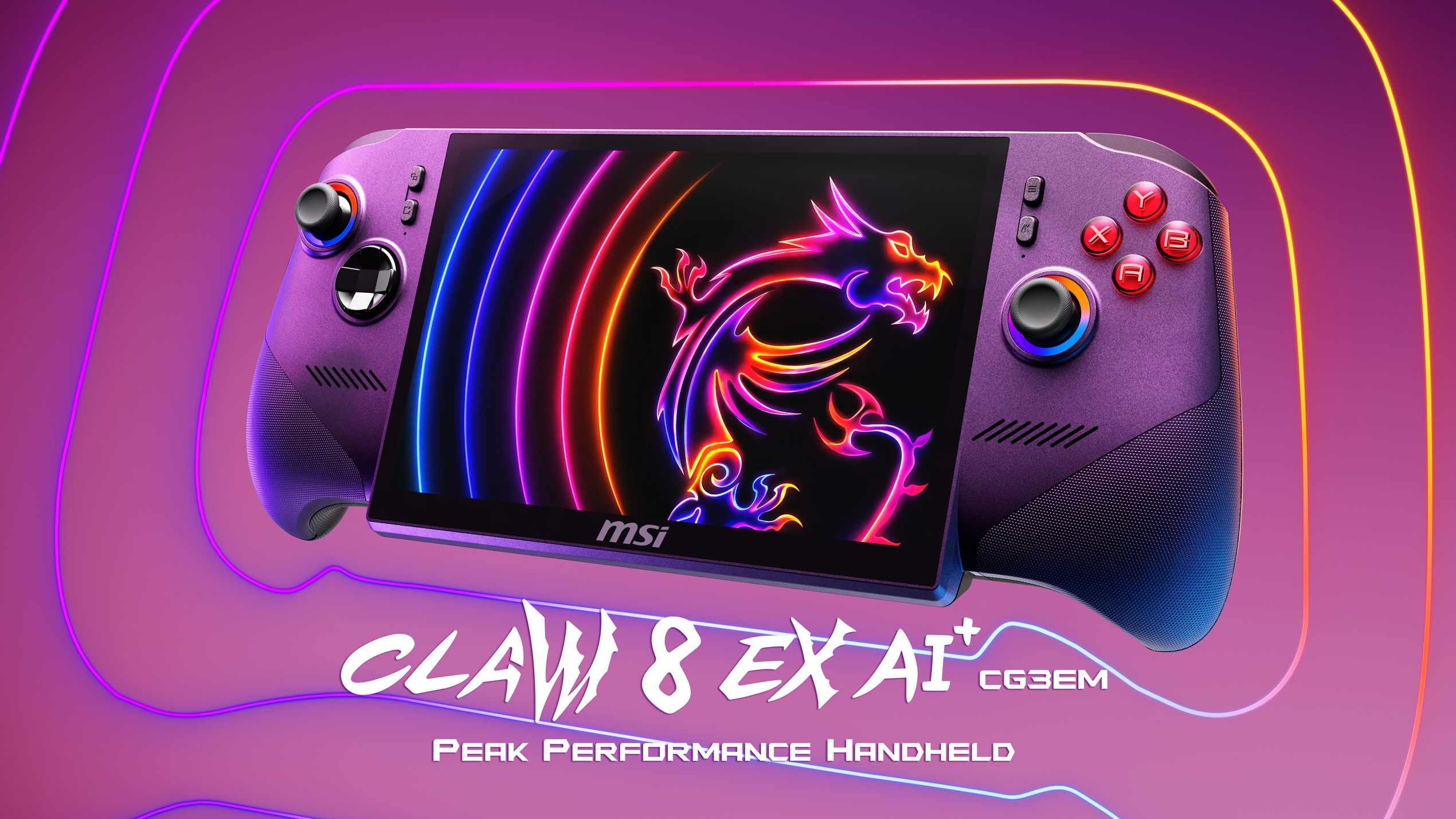 MSI stellt auf der COMPUTEX 2026 die Claw 8 EX AI+ vor: Das erste Gaming-Handheld mit Intel® Arc™ G3 Extreme Prozessor