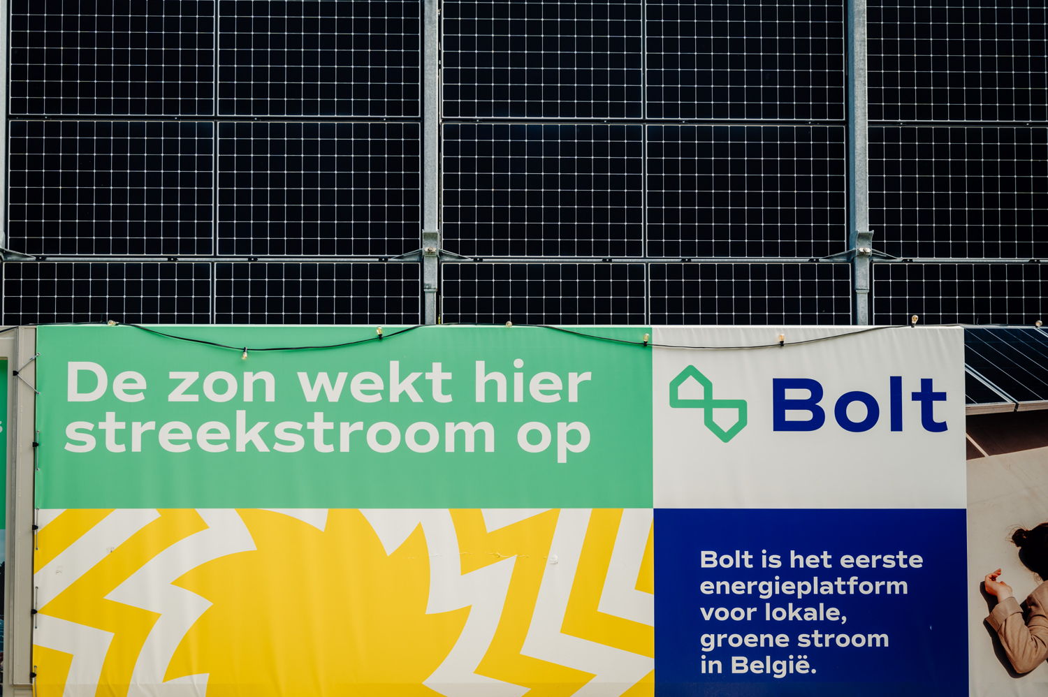 Bolt's zonne-installatie op Boomtown ©Stein Van der Looij